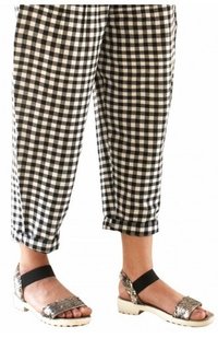 Khadi Palazzo Pants - Black, Spring-summer Fashion | Party Wear, Flared Design, Plain Dyed, Ethnic Touch