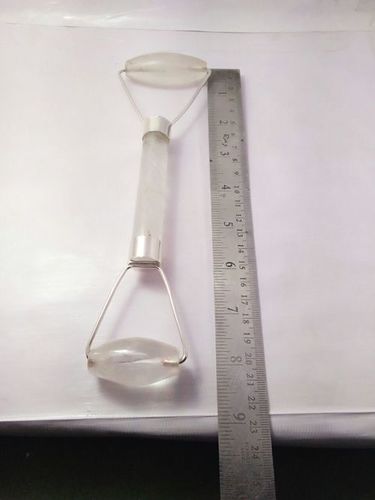 Colourless Crystal Healing Masage Rollers [Crystal Quartz] Grade: Good Quality