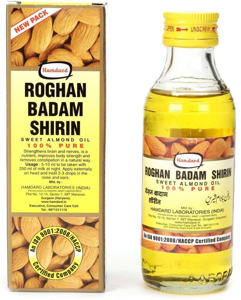 Hamdard Roghan Badam Shirin Sweet Almond Oil, 100ml
