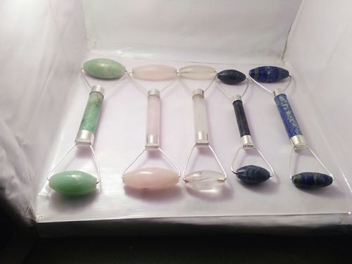 Multi Colour Crystal Healing Massage Rollers Grade: Good Quality