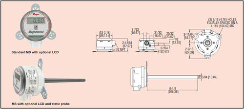 Dwyer MS 341 Magnesense Differential Pressure Transmitter