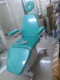 Dermatology Chair - Leatherette, 1900 X 650 X 900 Mm | Electric Motor, Adjustable Headrest, 150 Kg Weight Capacity, Green Color, 1 Year Warranty