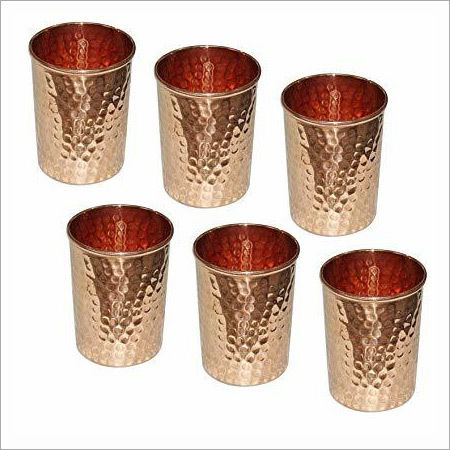 CopperKing Pure Copper Hammered Glass