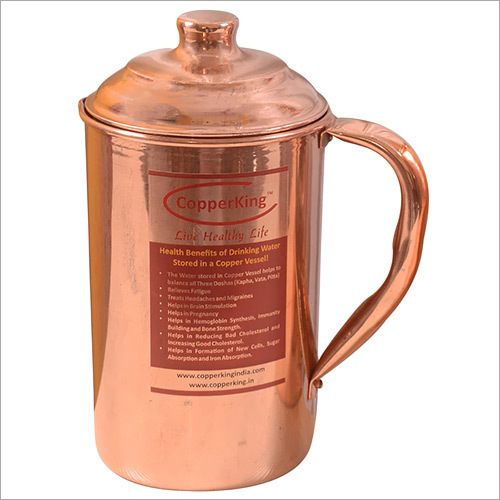 Copperking Pure Copper Jug 1250Ml Hardness: Hard