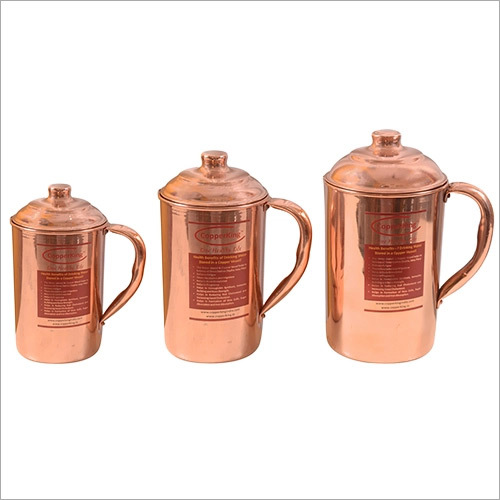 Round Copperking Handmade Pure Copper Jug (All Size)
