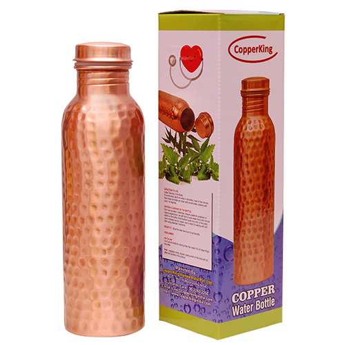 CopperKing Pure Copper Hammered Bottle
