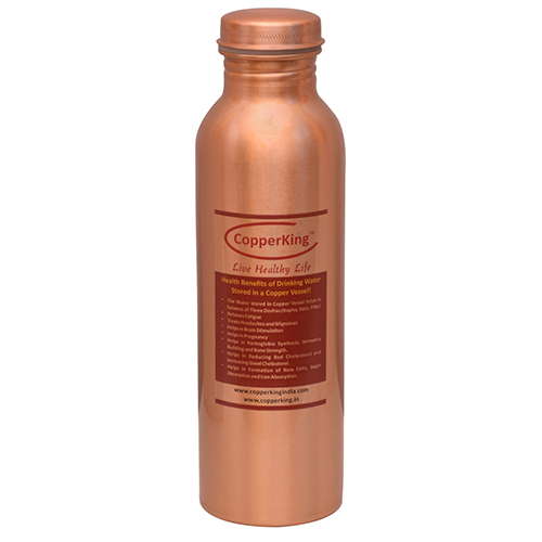 Plain Copper Bottle 1Ltr