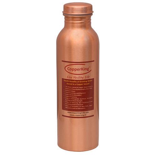 Plain Copper Bottle 1Ltr