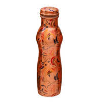 Designer Print Copper Bottle