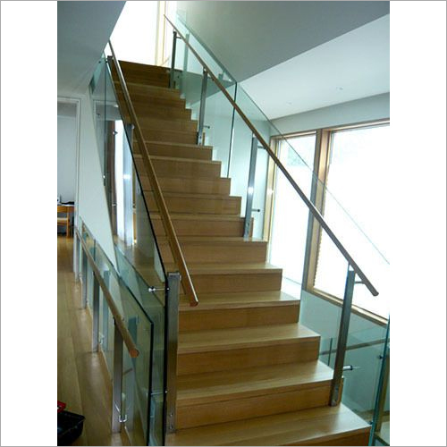 एसएस सीढ़ी ग्लास रेलिंग