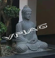 Polishing Buddha Sculpture