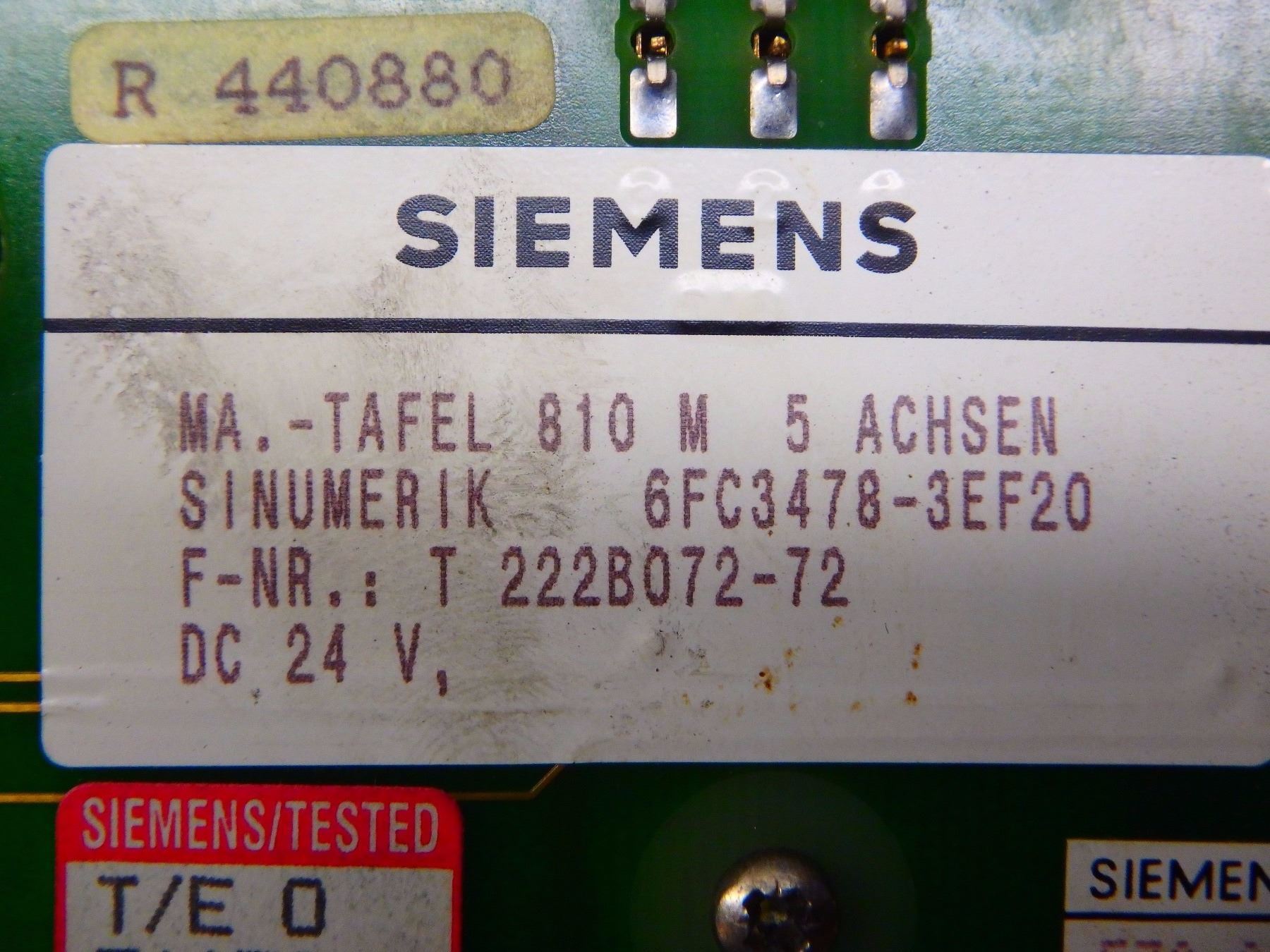 SIEMENS 6FC3478-3EF20