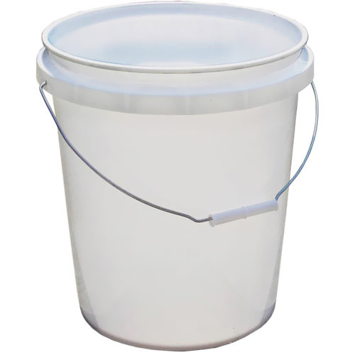 20 Ltr Plastic White Bucket