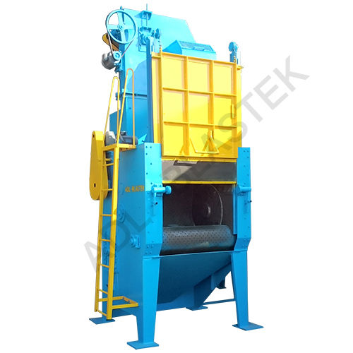 Dark Blue Tumblast Shot Blasting Machine Bt-tbm-27x36