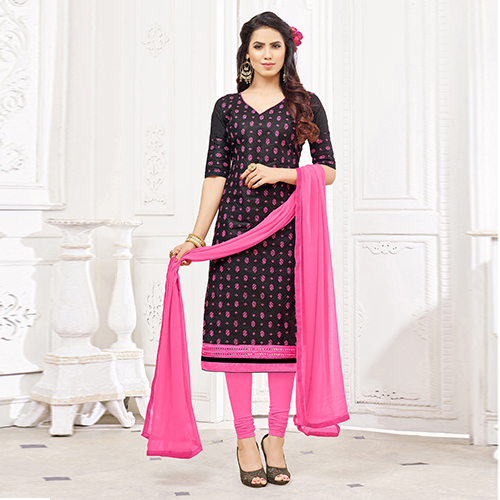 Black & Pink Designer Salwar Suit