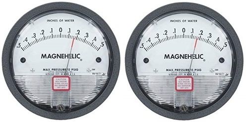 Dwyer USA Model 2300-00 Magnehelic Gage Range 0.125-0-0.125 Inch WC