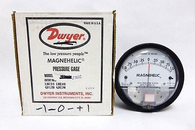Dwyer USA Model 2302 Magnehelic Gage Range 1-0-1 Inch WC