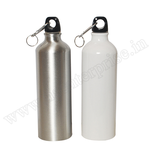 Aluminium Bottle - 750ml Size | White and Silver Design, Stylish and Lightweight