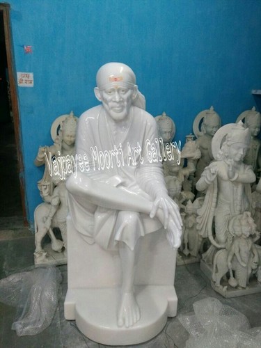 Stone Sai Baba Statue
