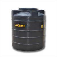 Laxmi Isi Double Layer Storage Water Tank - Lldpe Plastic, Cylindrical Shape, Matte Black | Versatile Use For Commercial And Household Water Storage