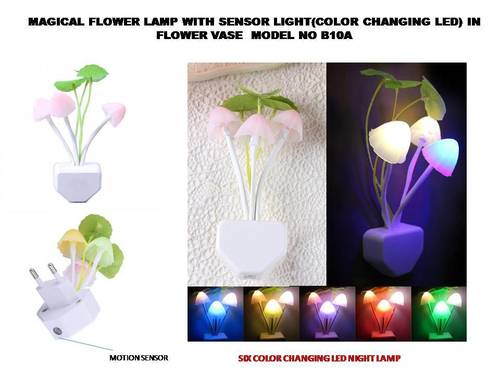 White Base Colour Changing Magical Night Lamp
