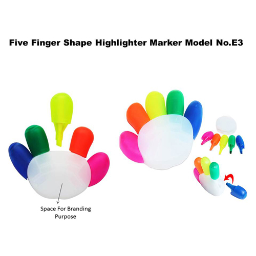 Five Finger Shape Highlighter Marker