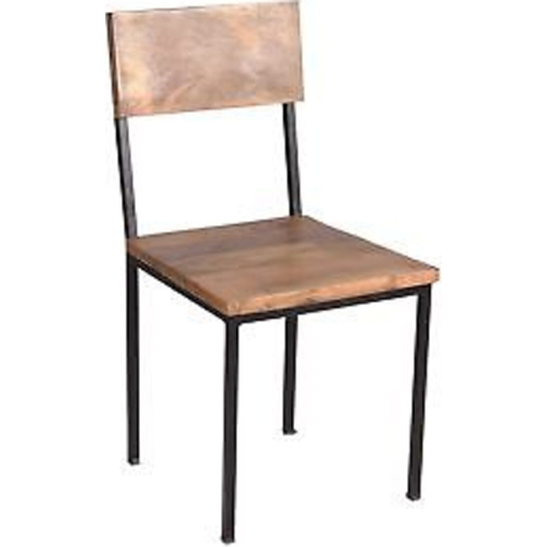 Handmade Timbergirl Reclaimed Mango Wood and Metal Chair