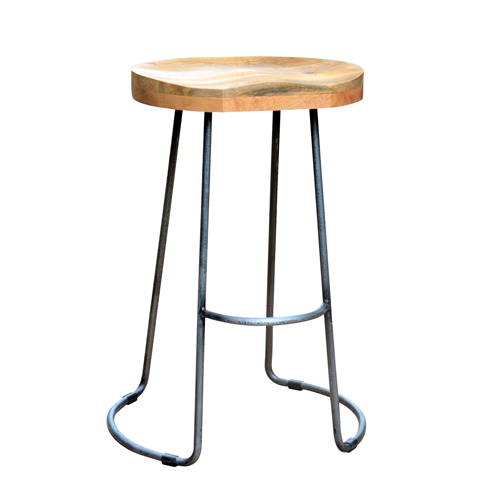 Rough Mangowood Stool