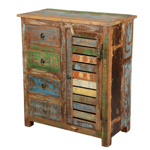 Reclaimed wood shelf