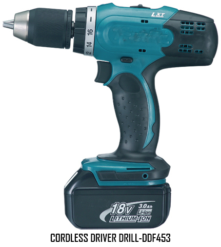 Sea Green Makita Cordless Driver Drill