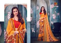 Fancy georgette printed sarees