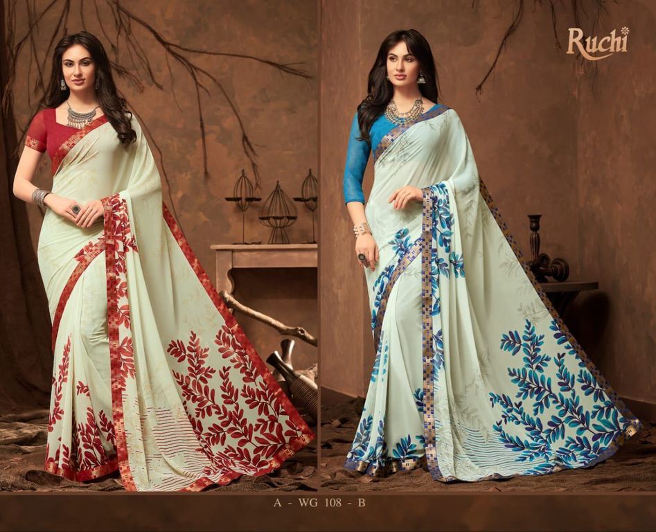 Digital Print Georgette Sarees