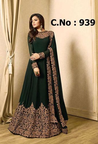 Green Fancy Anarkali Suits