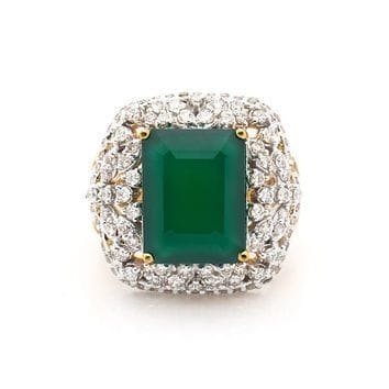 Cz gold stone jewellery