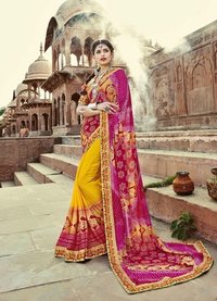 Traditinal Bandhej Saree