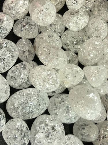 Crack Crystal Tumbled Stone - Good Quality Natural Quartz, Uneven Size, Colourless Stone Type, 1kg to 100kg Weight