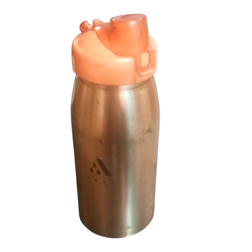 Copper Sipper Bottle - Copper 500ml, 7cm Diameter, 15cm Height | Leakproof, Durable, Lightweight, Stylish, Portable