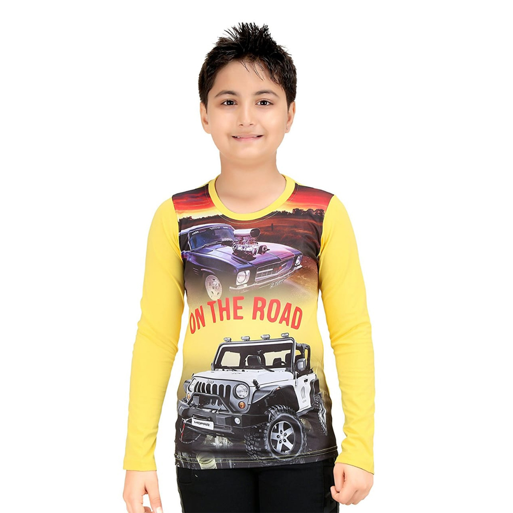 Kids Printed Full Sleeve T Shirt