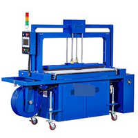 Corrugated Box Bundles Strapping Machine - Steel, 300x200 Mm Capacity, 652x318x376 Mm Dimensions, 18-20 Cycles/min Speed | Auto Strapping, Fast Bundling, Reliable Machine