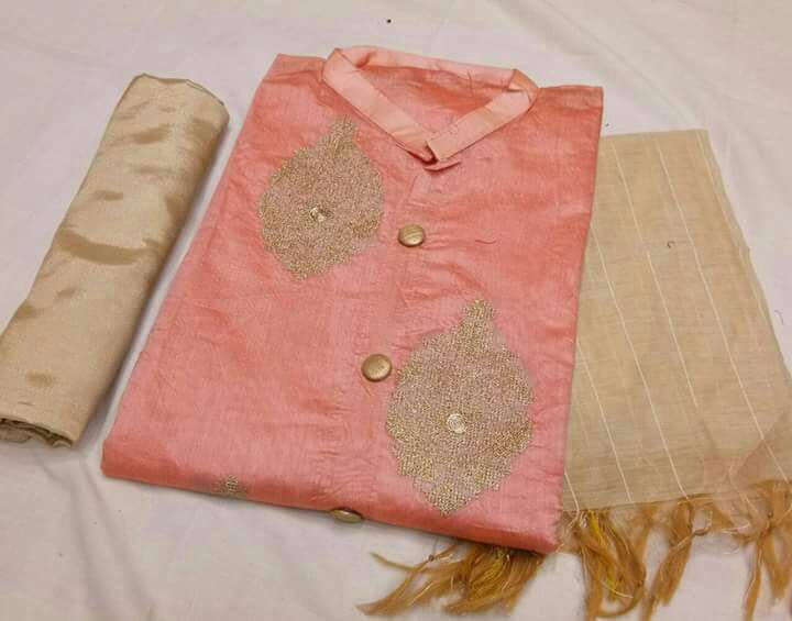 Designer Unstiched Suit ( Dress Material )