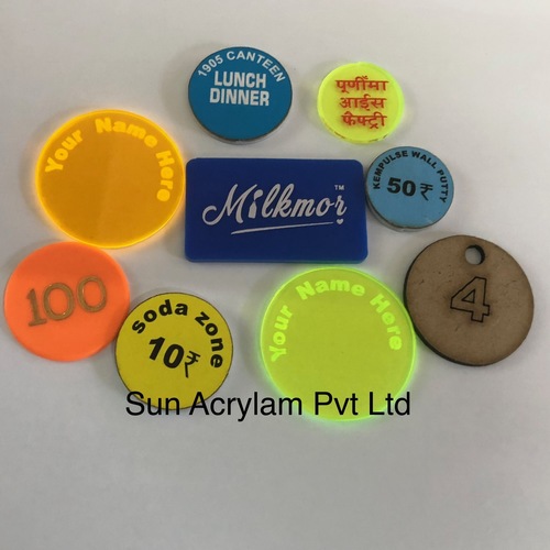 Plastic token With Name