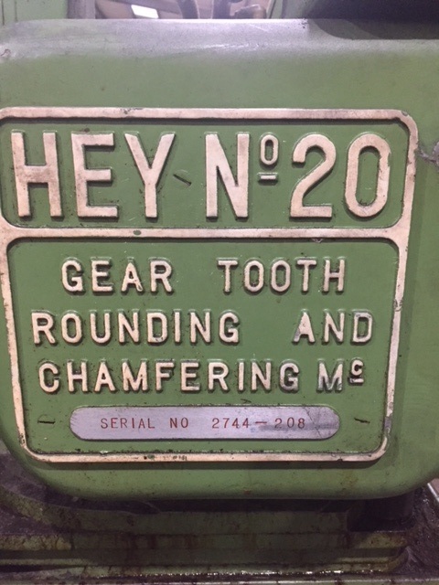 HEY 20 Gear Tooth Rounding Machine For Sale