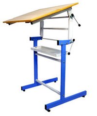 Architect Drafting Table - Color: White Blue