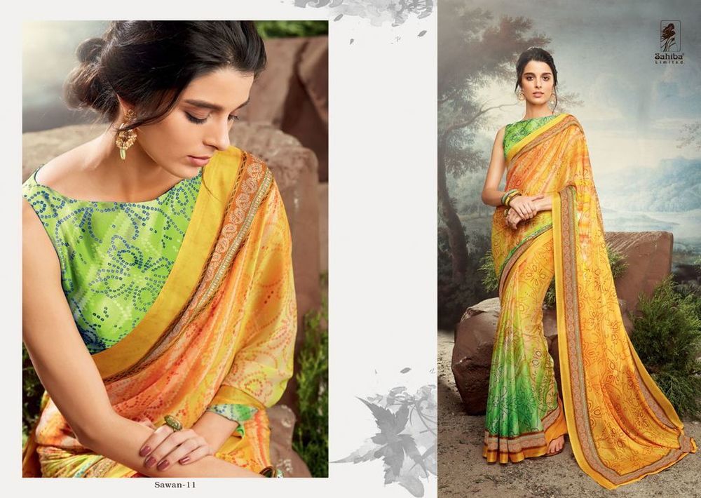 Printed silk sarees online