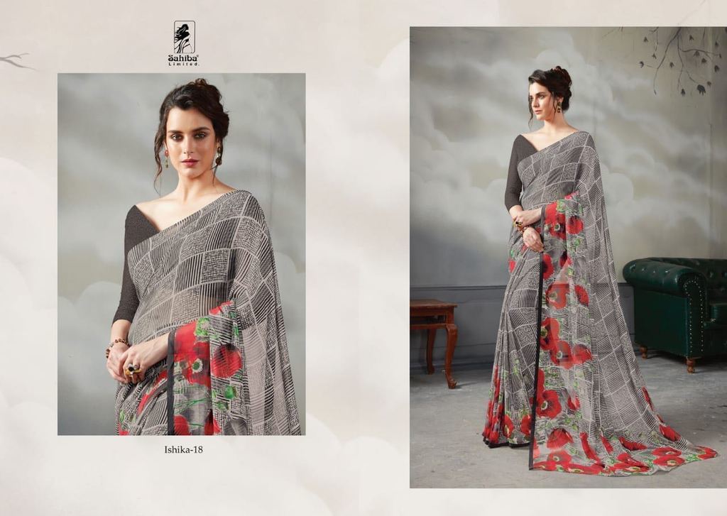 Stylish Printed Sarees Online Shopping