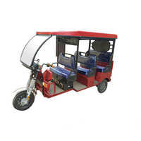Solar Rickshaw - Plastic & Steel, 3000x1500x1800mm, Red | Eco-friendly, Energy-efficient, Durable, Low Maintenance, 48v 80ah Battery, 1kw Motor, 100w Solar Panel