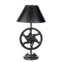Wooden Gear Lamps