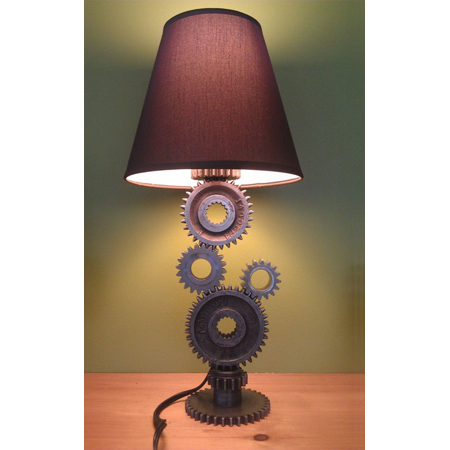 Multicolour Simple Gear Industrial Table Lamp
