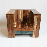 Reclaimed Wood Garden Chair