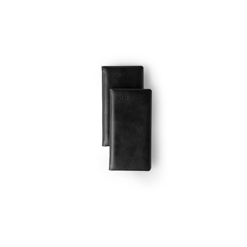 Mahavir Vertical Slim Line Pocket Diary 2022 - Small Size - (Black)